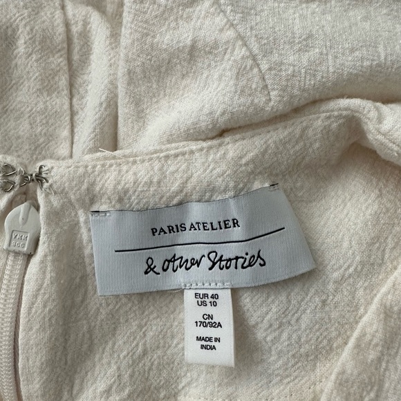 & Other Stories Embroidered Mini Dress - Picture 4 of 6